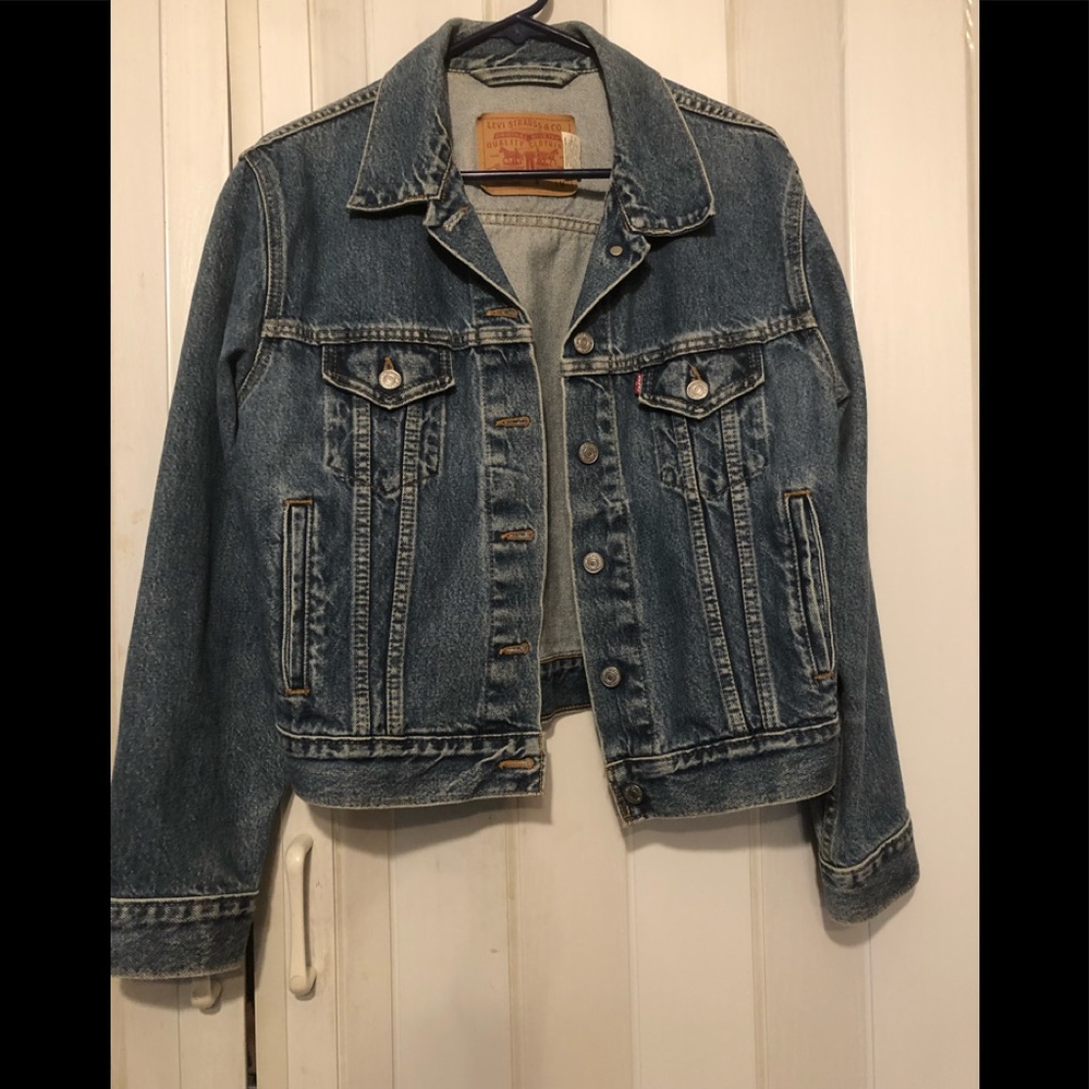 Vintage Levi Big E Trucker Jean Jacket Women’s Sz M